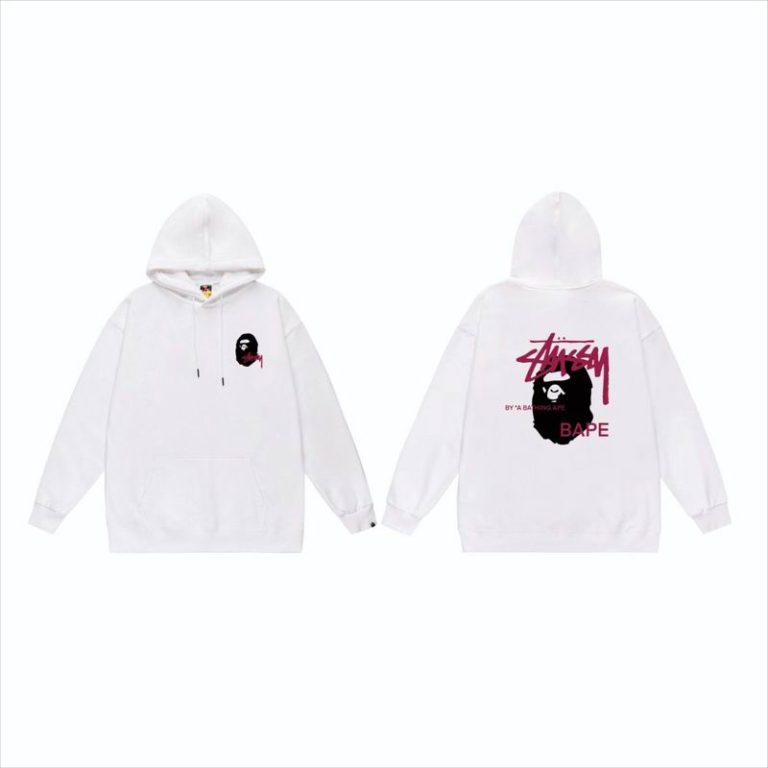 Sudadera con Capucha Bape x Stussy A0B4C9 (2COLORES)