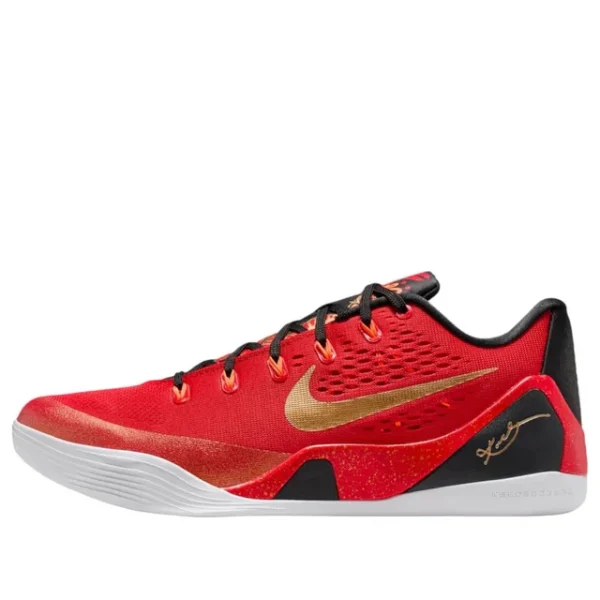 Nike Kobe 9 Low Protro EM 'University Red Metallic Gold'
