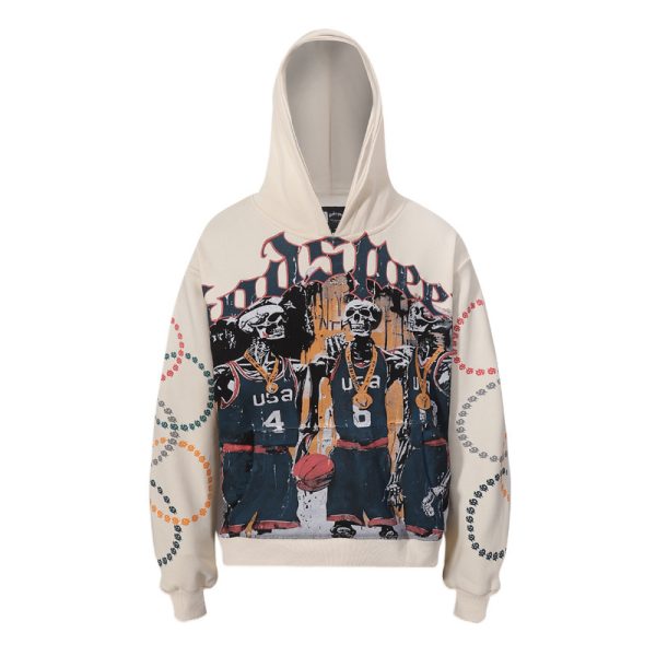 Sudadera con Capucha Saint Michael E5H2Y4 (2COLORES)